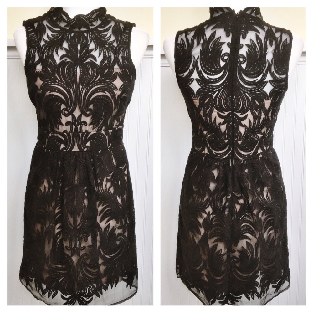 Yoana Baraschi Overture Black Lace Dress Size 0